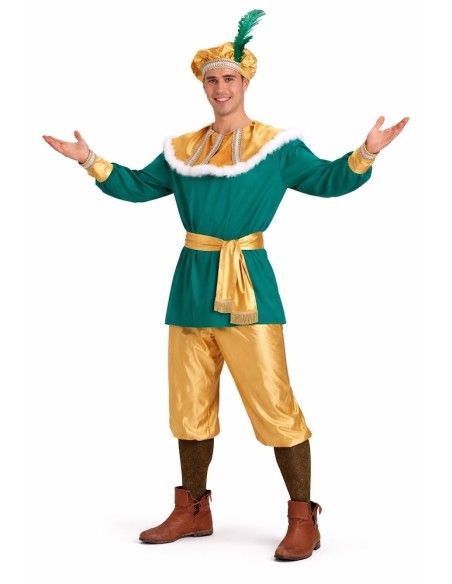 Déguisement de Page Melchior Taille Extra L | Déguisements pour Adultes Le Roi du Carnaval